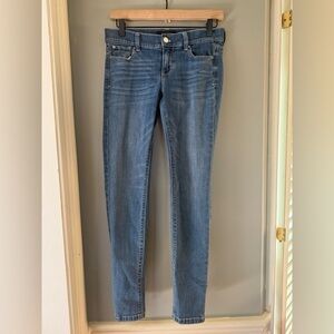 White House Black Market Blue Skinny Jeans